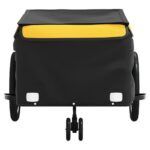 vidaXL Vozík za bicykel, čierno žltý 45 kg, železo – Obrázok 5