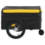 vidaXL Vozík za bicykel, čierno žltý 45 kg, železo – Obrázok 6