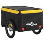 vidaXL Vozík za bicykel, čierno žltý 45 kg, železo – Obrázok 7