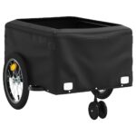 vidaXL Vozík za bicykel, čierno žltý 45 kg, železo – Obrázok 8