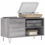 vidaXL Skrinka na platne sivá sonoma 85x38x48 cm kompozitné drevo – Obrázok 3