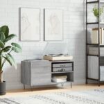 vidaXL Skrinka na platne sivá sonoma 85x38x48 cm kompozitné drevo