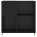 vidaXL Skrinka na platne čierna 84,5x38x89 cm kompozitné drevo – Obrázok 4