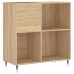 vidaXL Skrinka na platne dub sonoma 84,5x38x48 cm kompozitné drevo – Obrázok 2