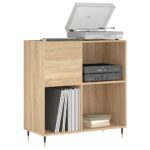 vidaXL Skrinka na platne dub sonoma 84,5x38x48 cm kompozitné drevo – Obrázok 3