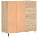 vidaXL Skrinka na platne dub sonoma 84,5x38x48 cm kompozitné drevo – Obrázok 6