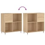 vidaXL Skrinka na platne dub sonoma 84,5x38x48 cm kompozitné drevo – Obrázok 7