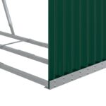 vidaXL Držiak na polená zelený 120x45x210 cm pozinkovaná oceľ – Obrázok 7