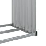 vidaXL Držiak na polená zelený 120x45x210 cm pozinkovaná oceľ – Obrázok 8