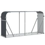 vidaXL Držiak na polená antracitový 180x45x100 cm pozinkovaná oceľ – Obrázok 2