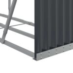vidaXL Držiak na polená antracitový 180x45x100 cm pozinkovaná oceľ – Obrázok 7