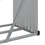 vidaXL Držiak na polená antracitový 180x45x100 cm pozinkovaná oceľ – Obrázok 8