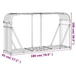 vidaXL Držiak na polená antracitový 180x45x100 cm pozinkovaná oceľ – Obrázok 9