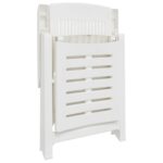 vidaXL Lehátko na opaľovanie biele plastové – Obrázok 7