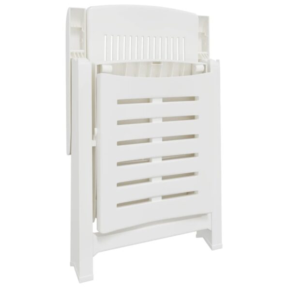 vidaXL Lehátko na opaľovanie biele plastové – Obrázok 7