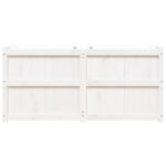 vidaXL Záhradný kvetináč biely 150x50x70 cm borovicový masív – Obrázok 5