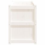 vidaXL Záhradný kvetináč biely 150x50x70 cm borovicový masív – Obrázok 6