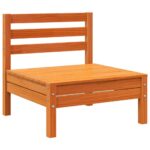 vidaXL Záhr. pohovky bez podrúčok 4 ks voskové hnedé masívna borovica – Obrázok 4