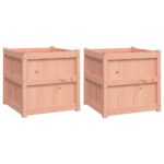 vidaXL Záhradné kvetináče 2 ks masívny douglas – Obrázok 2