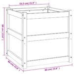 vidaXL Záhradné kvetináče 2 ks masívny douglas – Obrázok 12