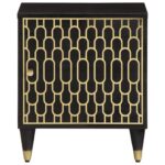 vidaXL Nočný stolík 40x33x46 cm masívne mangovníkové drevo – Obrázok 3