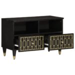 vidaXL TV skrinka 70x33x46 cm masívne mangovníkové drevo – Obrázok 2