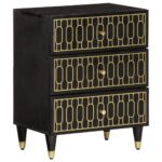 vidaXL Nočný stolík 50x33x60 cm, mangový masív