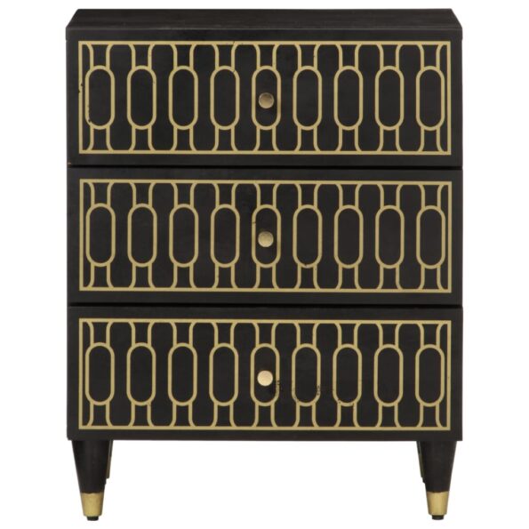 vidaXL Nočný stolík 50x33x60 cm, mangový masív – Obrázok 3