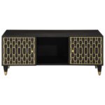 vidaXL Konferenčný stolík 100x54x40 cm, mangový masív – Obrázok 3