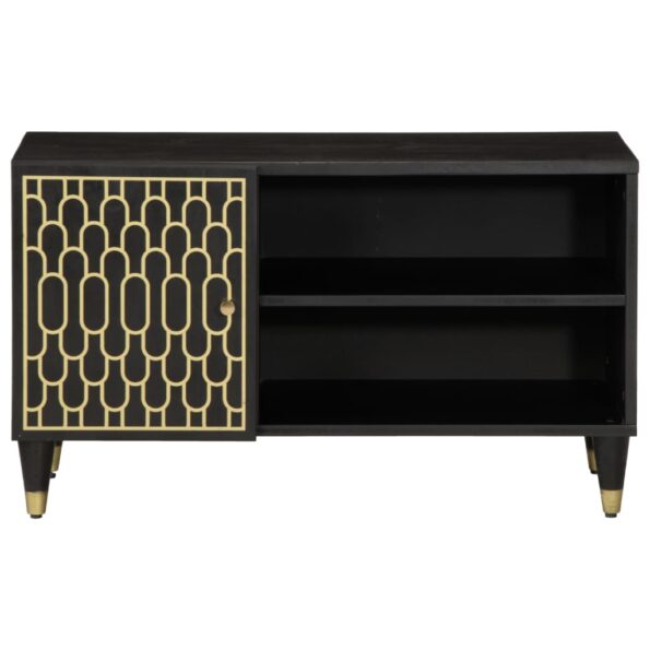 vidaXL TV skrinka 80x31,5x46 cm mangovníkový masív – Obrázok 3