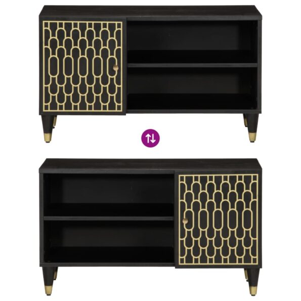 vidaXL TV skrinka 80x31,5x46 cm mangovníkový masív – Obrázok 6