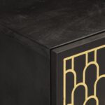 vidaXL TV skrinka 80x31,5x46 cm mangovníkový masív – Obrázok 8