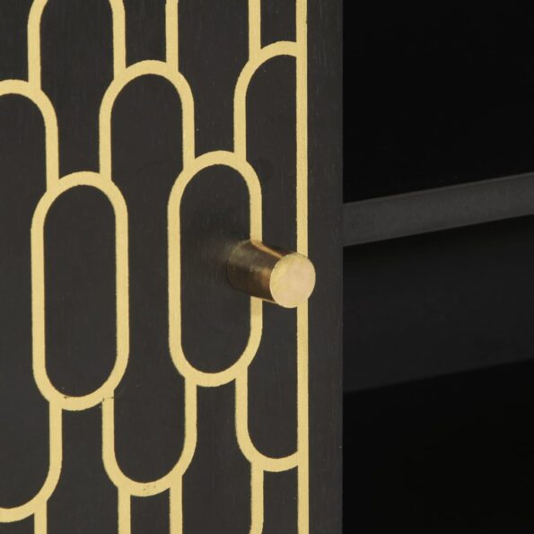 vidaXL TV skrinka 80x31,5x46 cm mangovníkový masív – Obrázok 9