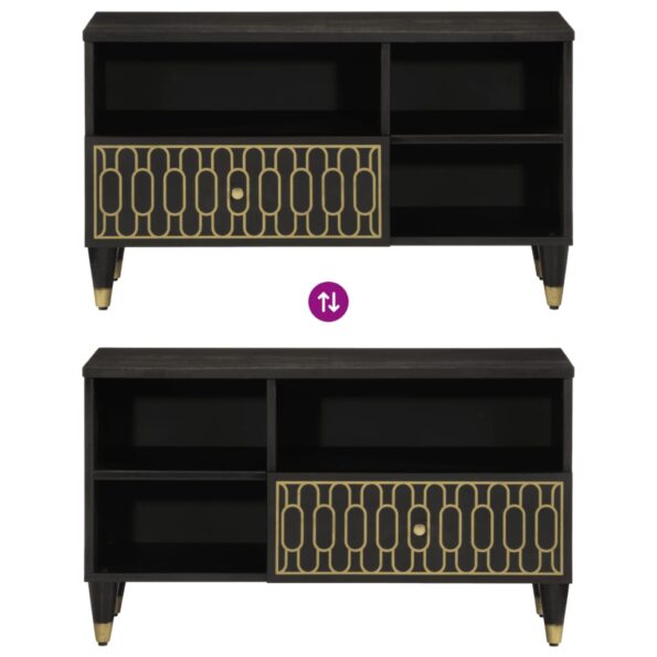 vidaXL TV skrinka 80x33x46 cm, mangový masív – Obrázok 6