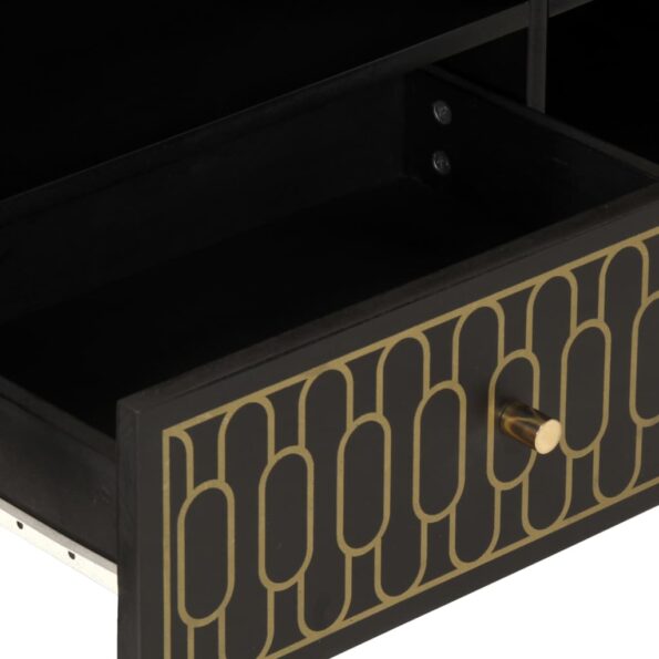 vidaXL TV skrinka 80x33x46 cm, mangový masív – Obrázok 9