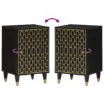 vidaXL Nočný stolík 38x33x58 cm masívne mangovníkové drevo – Obrázok 6