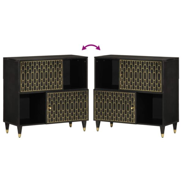 vidaXL Príručná skrinka 80x33x75 cm, mangový masív – Obrázok 6