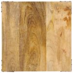 vidaXL Bočný stolík 45x45x50 cm mangovníkový masív a železo – Obrázok 4