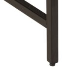 vidaXL Bočný stolík 45x45x50 cm mangovníkový masív a železo – Obrázok 6