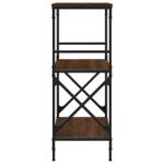 vidaXL Knižnica, 3 police, hnedý dub 59x35x90,5 cm, kompozitné drevo – Obrázok 5