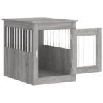vidaXL Nábytková prepravka pre psa sivá sonoma 55x75x65cm kompoz.drevo – Obrázok 6