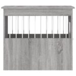 vidaXL Nábytková prepravka pre psa sivá sonoma 55x75x65cm kompoz.drevo – Obrázok 8