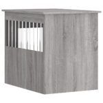 vidaXL Nábytková prepravka pre psa sivá sonoma 55x75x65cm kompoz.drevo – Obrázok 9