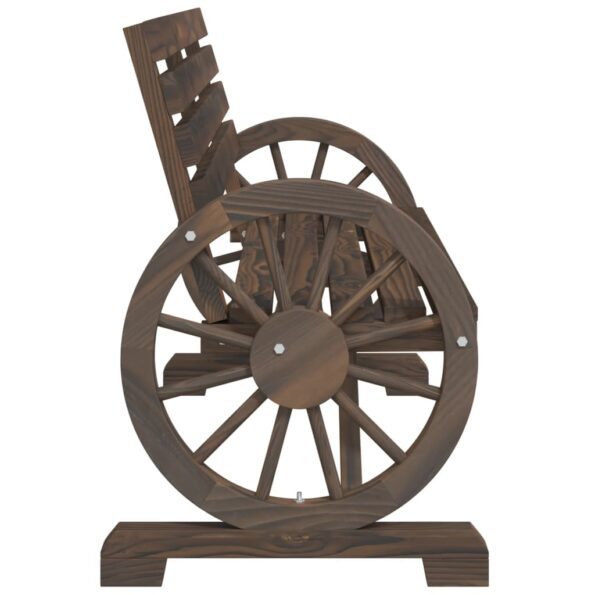 vidaXL Záhradná lavica 2-miestna masívna jedľa – Obrázok 5