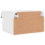 vidaXL Nástenná nočná skrinka s LED osvetlením biela – Obrázok 9