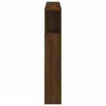 vidaXL Čelo s LED hnedý dub 140x18,5x103,5 cm kompozitné drevo – Obrázok 7