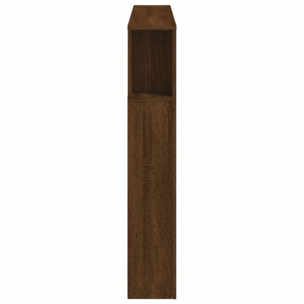 vidaXL Čelo s LED hnedý dub 140x18,5x103,5 cm kompozitné drevo – Obrázok 7
