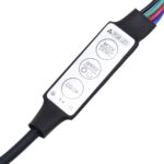 vidaXL Čelo s LED dymový dub 160x18,5x103,5 cm kompozitné drevo – Obrázok 11
