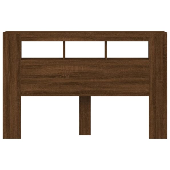 vidaXL Čelo s LED hnedý dub 160x18,5x103,5 cm kompozitné drevo – Obrázok 6