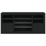 vidaXL Komoda s LED svetlami čierna 142,5x37x67 cm – Obrázok 6